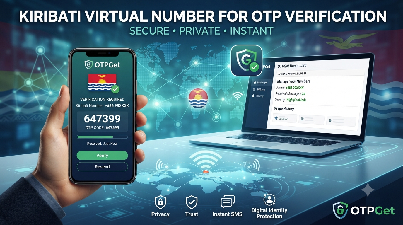 Kiribati Virtual Number for OTP Verification | OTPGet Secure