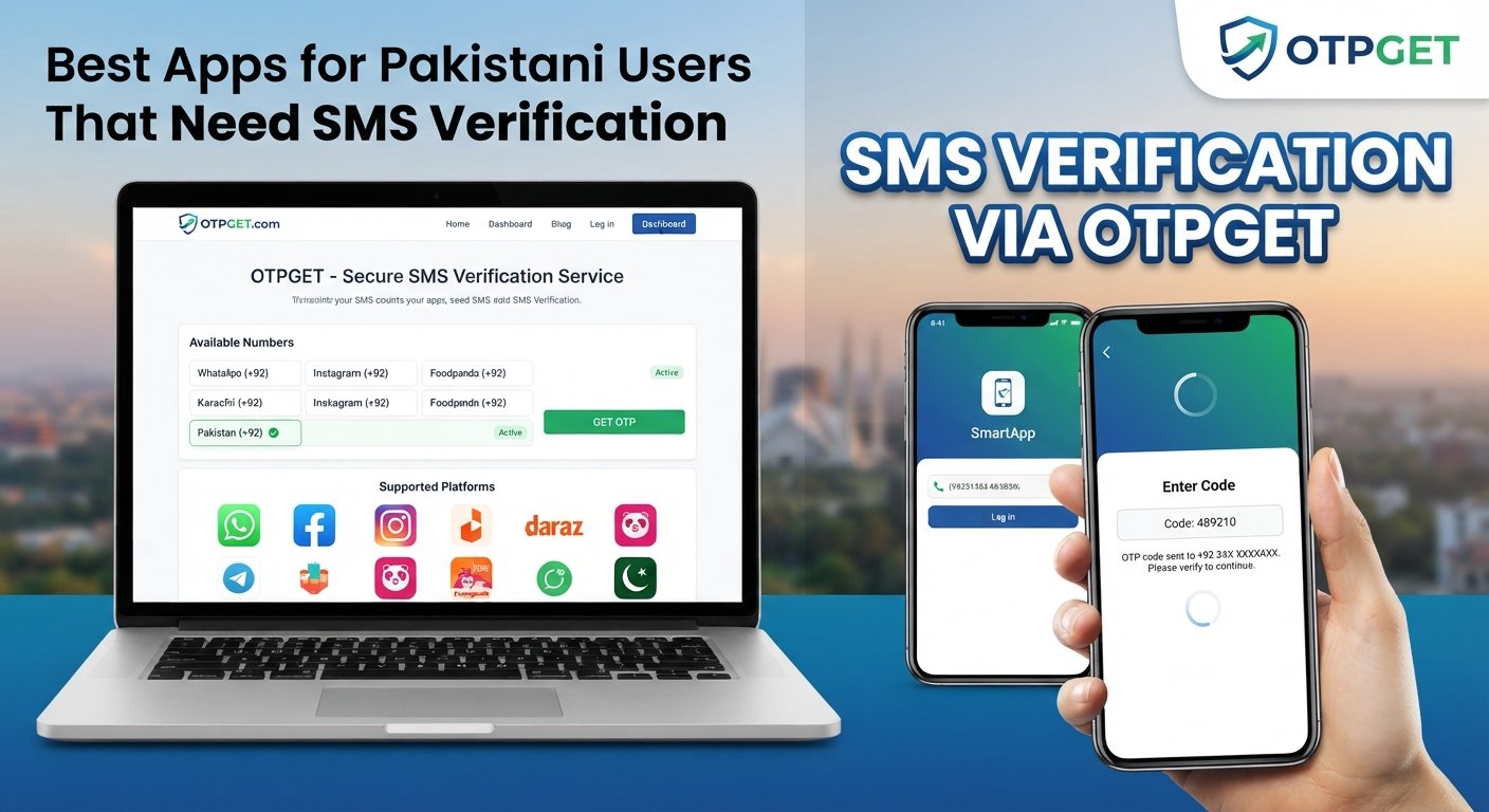 Best SMS Verification Apps for Pakistani Users: OTPGET Guide