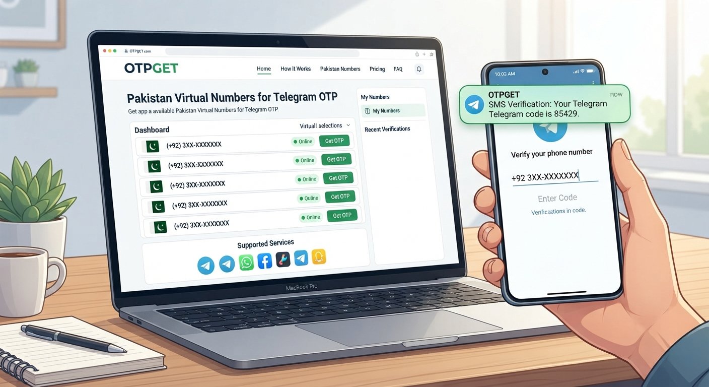 Pakistan Number for Telegram OTP: How to Get One | OTPGet