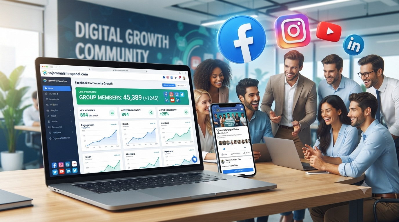 Buy Facebook Group Members with TAJAMMAL SMM PANEL