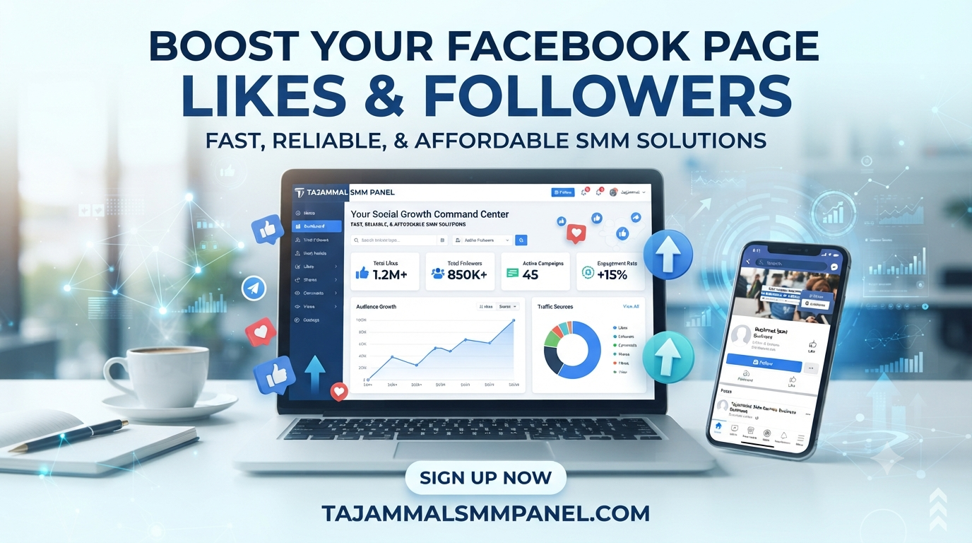 Facebook Page Likes + Followers: Grow Your Page with TAJAMMAL SMM PANEL