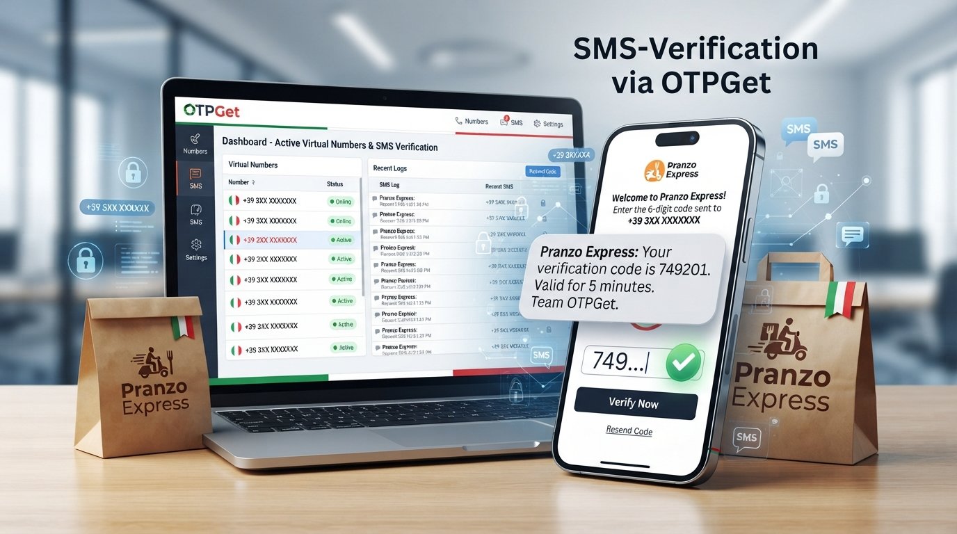 Buy Virtual Number for Foodpanda Italy — OTPGet Verification