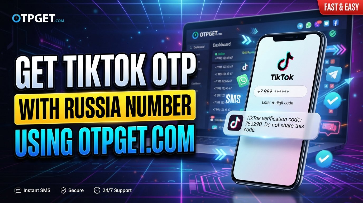 Get TikTok OTP Code Using Russia Number | OTPGET Guide & Tips