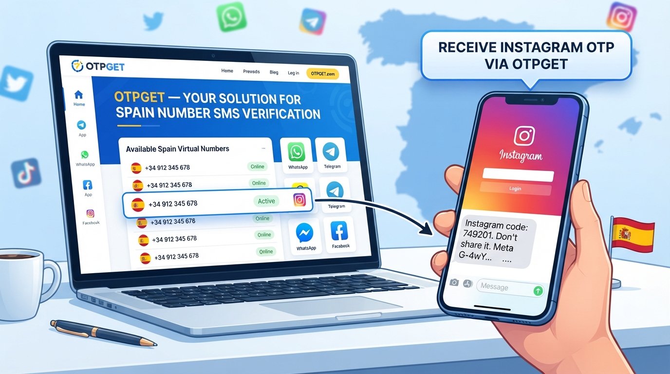 How to Get a Spain Number for Instagram OTP | OTPGET