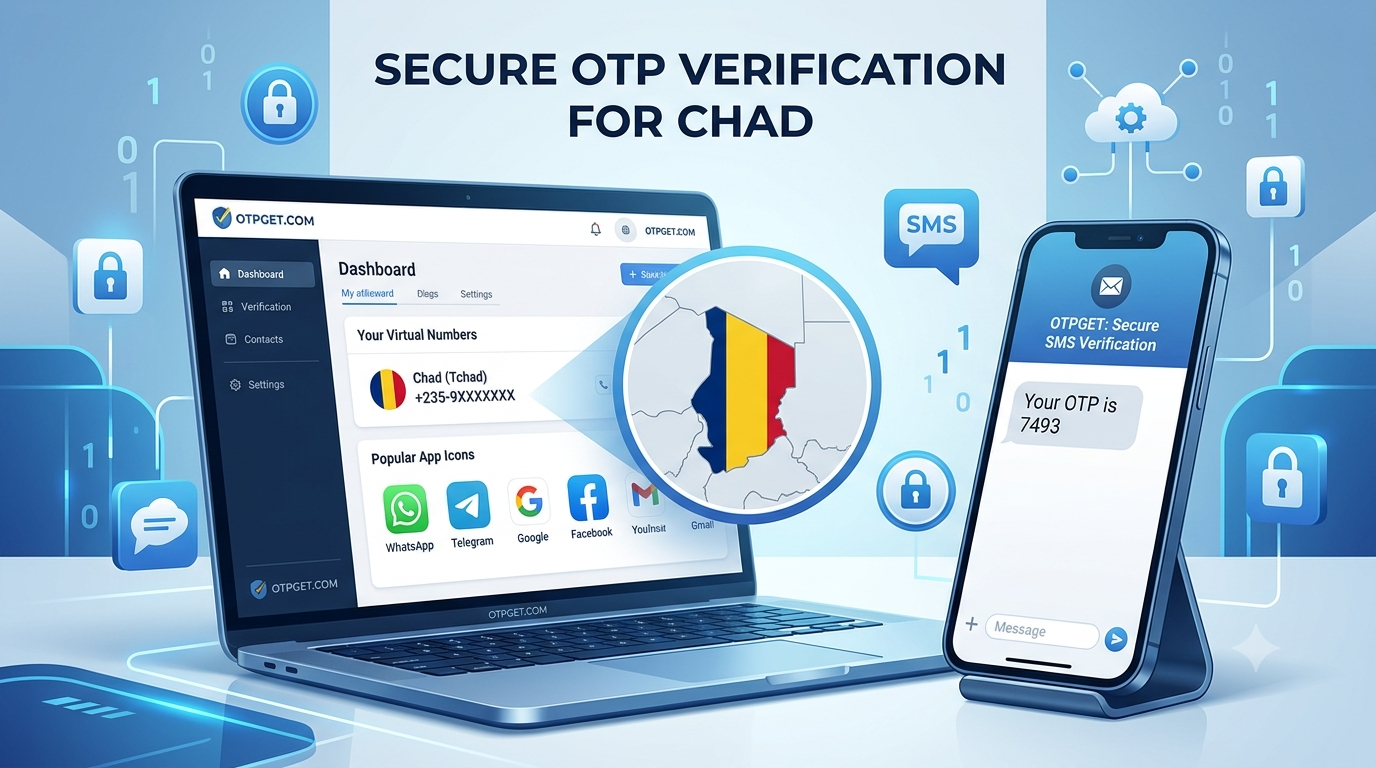 Get OTP Number for Chad Online | Secure Chad Virtual Number