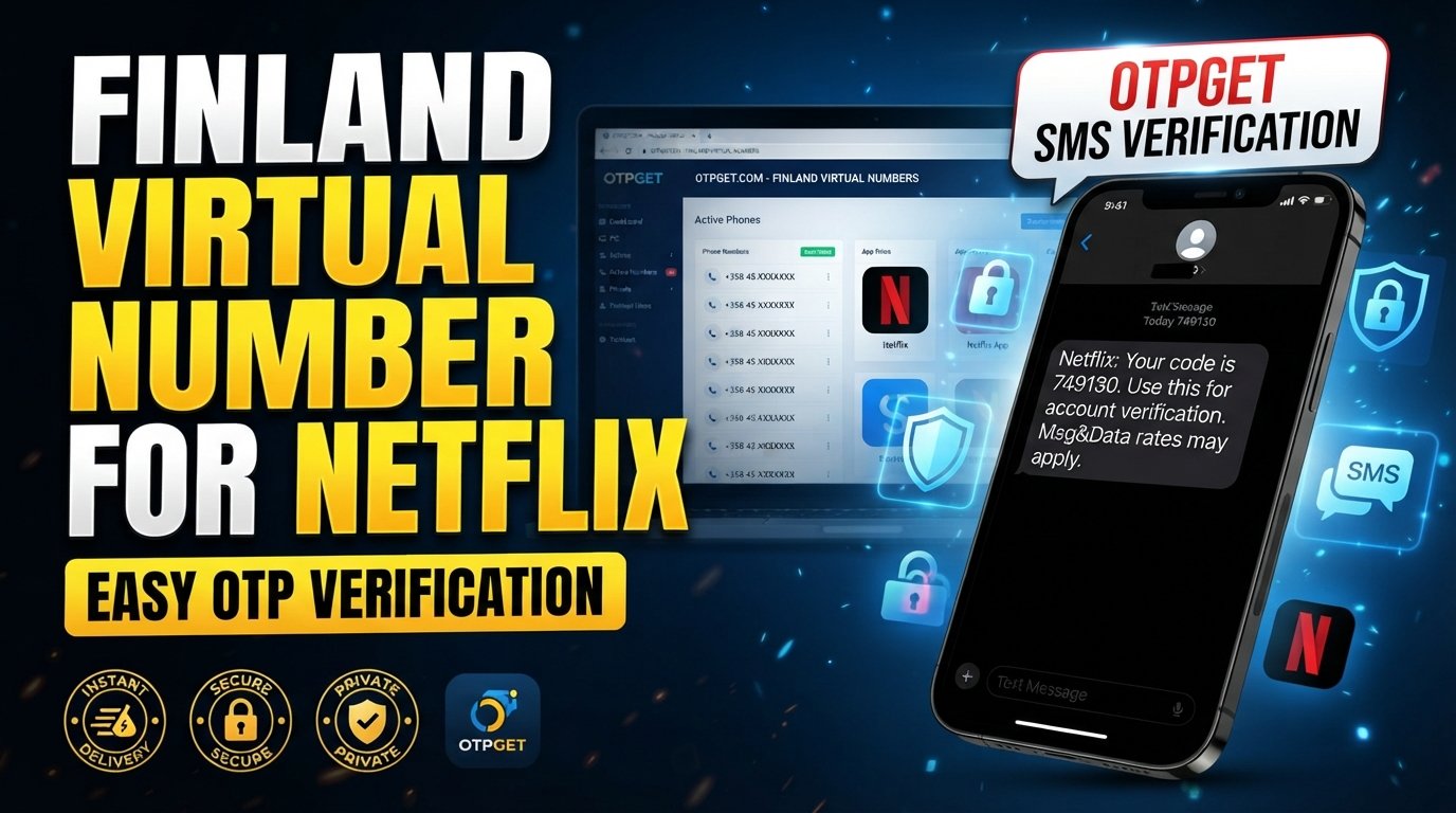 Finland Virtual Number for Netflix Account: OTPGET Verification Guide