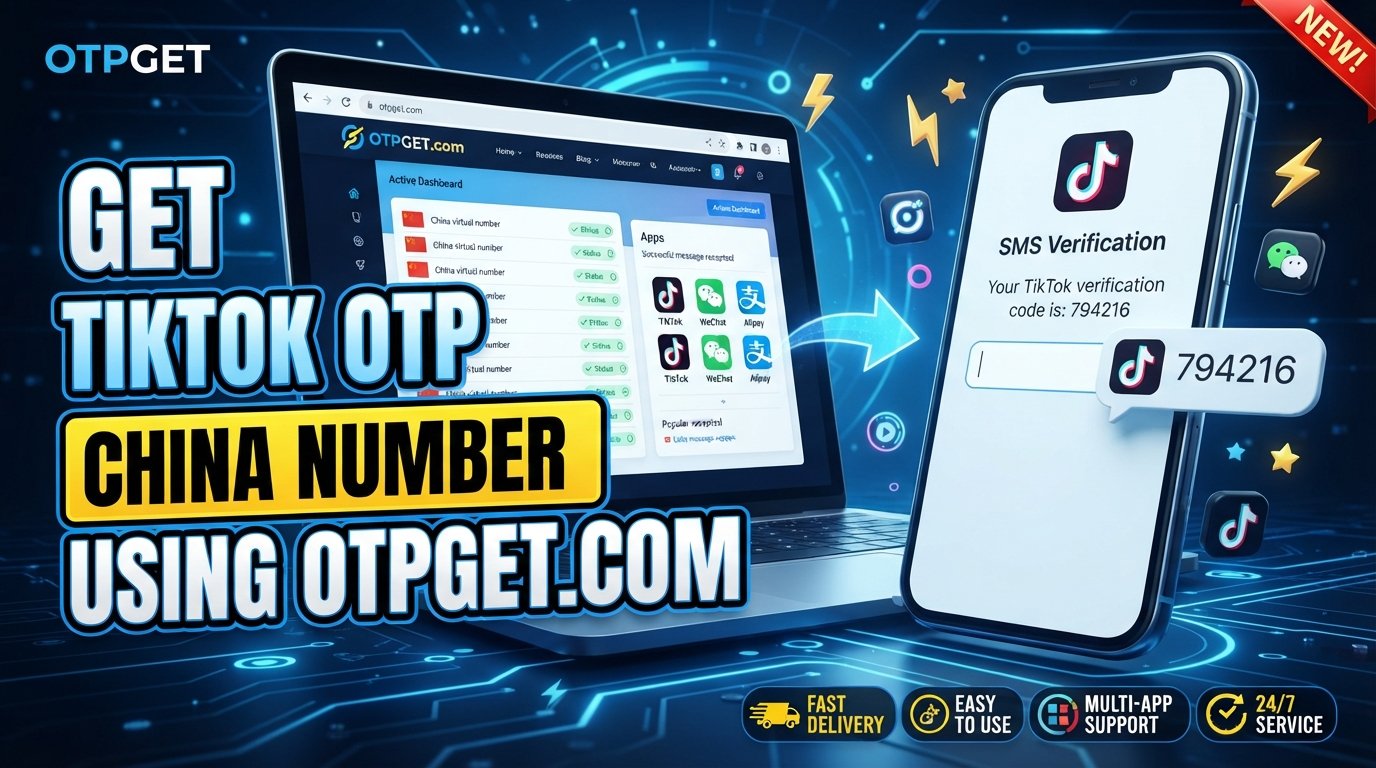 TikTok OTP Code Using China Number: SMS Verification | OTPGet
