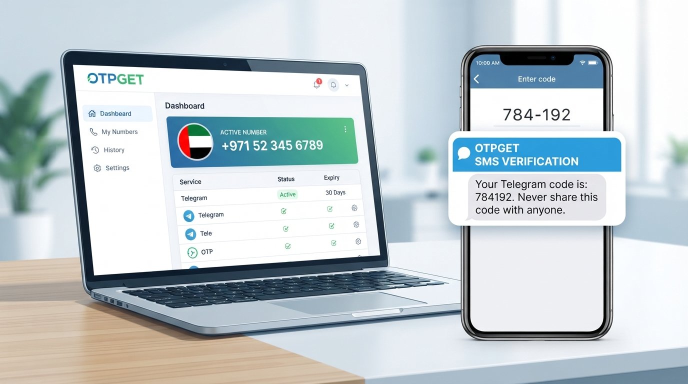United Arab Emirates Telegram Virtual Number Guide from OTPGET
