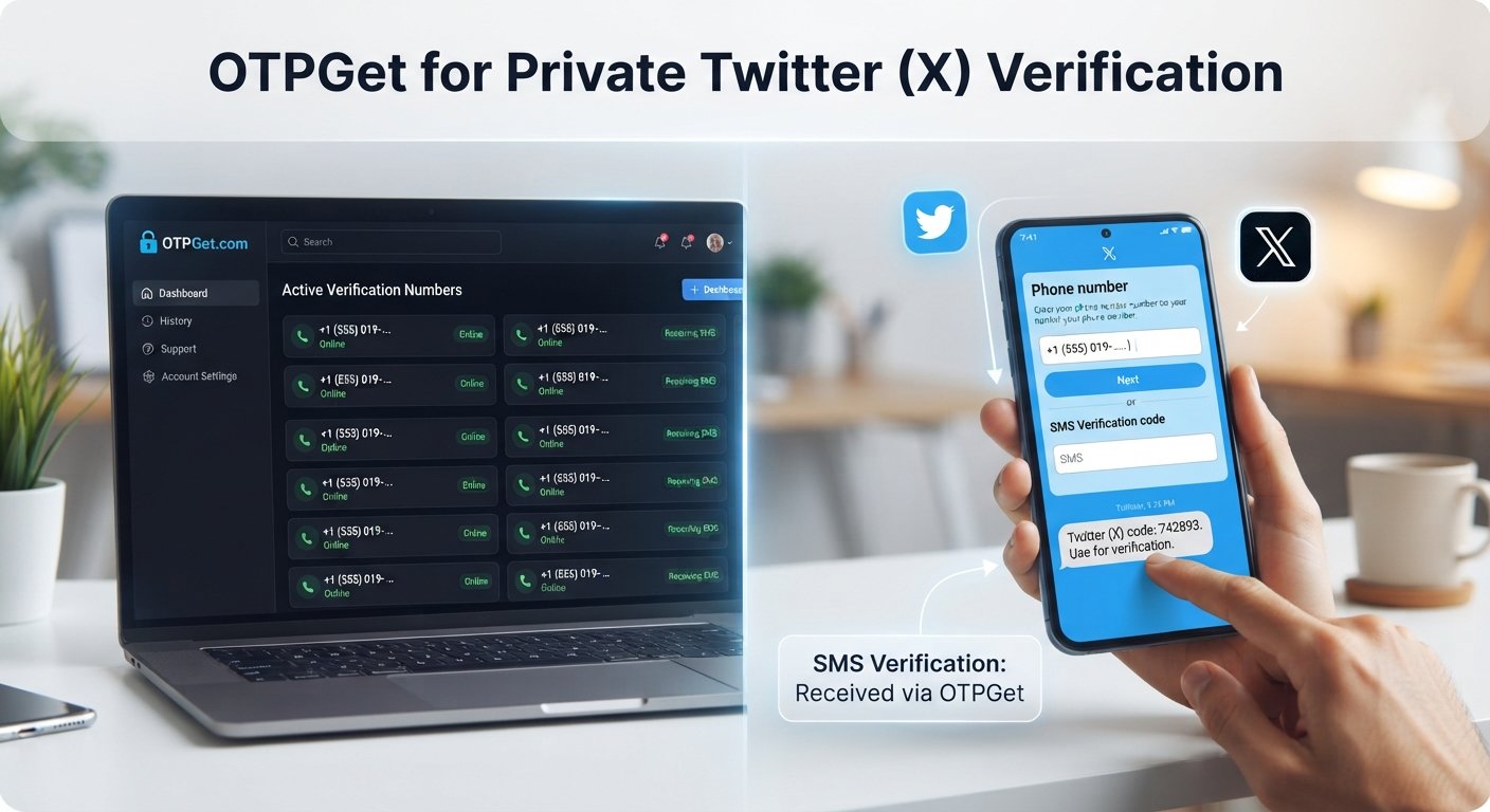 Private Twitter (X) Verification Number | OTPGet for Privacy