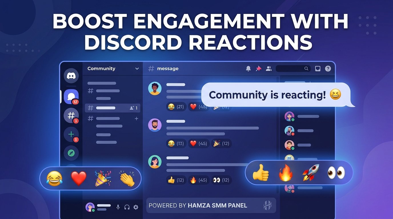 Buy Discord Reactions | HAMZA SMM PANEL Service