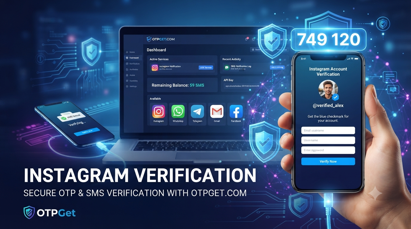 Get OTP Number for Instagram Verification — OTPGet Service Now