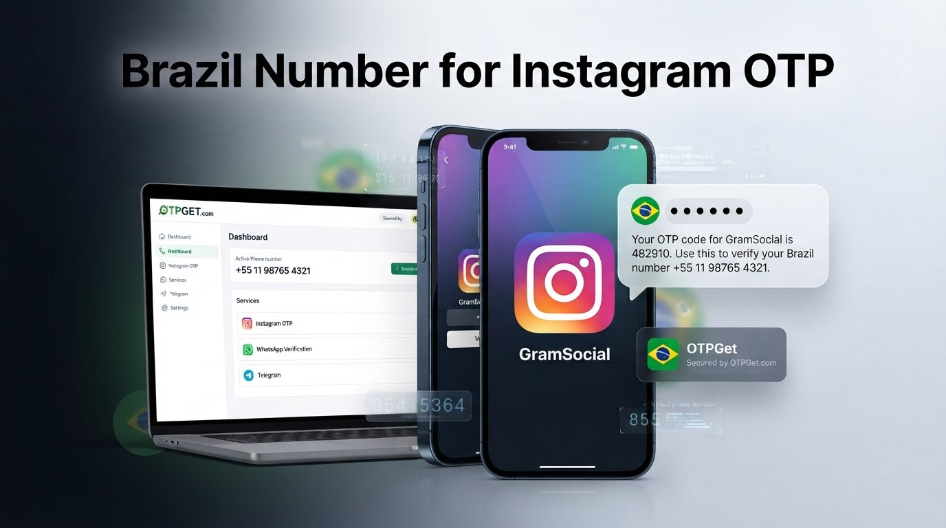 How to Get a Brazil Number for Instagram OTP Online with OTPGet