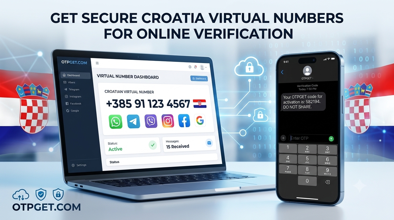 Get OTP Number for Croatia Online with OTPGET Virtual Numbers