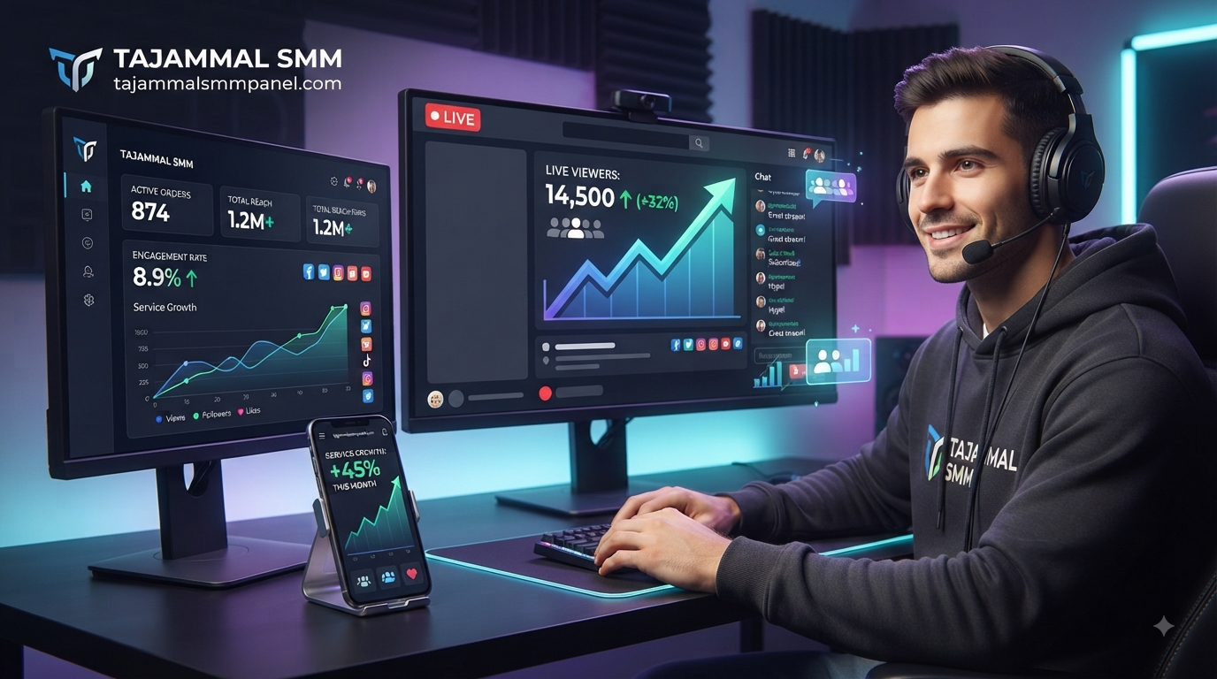 Buy Twitch Live Viewers | TAJAMMAL SMM PANEL for Twitch Growth