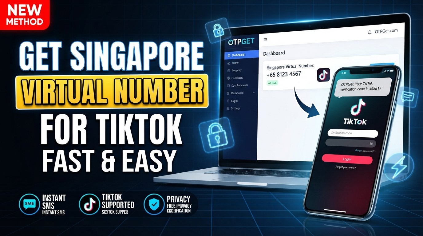 Singapore Virtual Number for TikTok SMS — OTPGet Guide & Tips