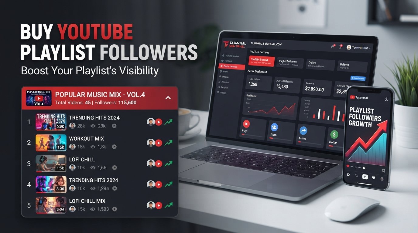 Buy YouTube Playlist Followers | TAJAMMAL SMM PANEL