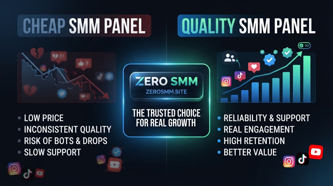 Cheap SMM Panel vs Quality SMM Panel: Choose ZERO SMM