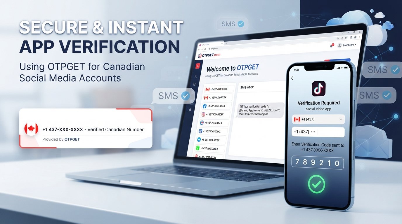 Get TikTok OTP Number for Canada: OTPGET Verification Easy Guide