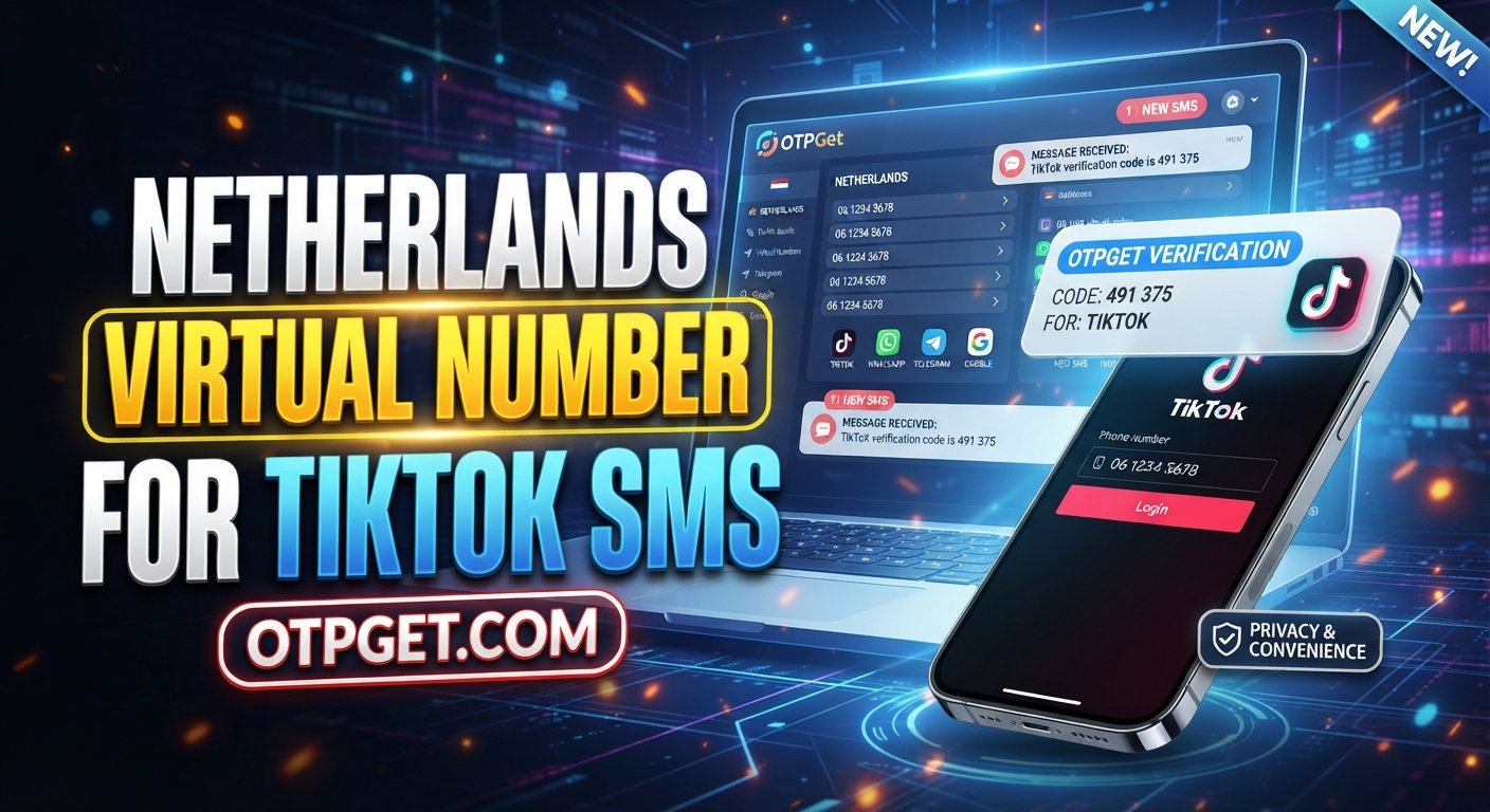 Netherlands Virtual Number for TikTok SMS — OTPGet Guide