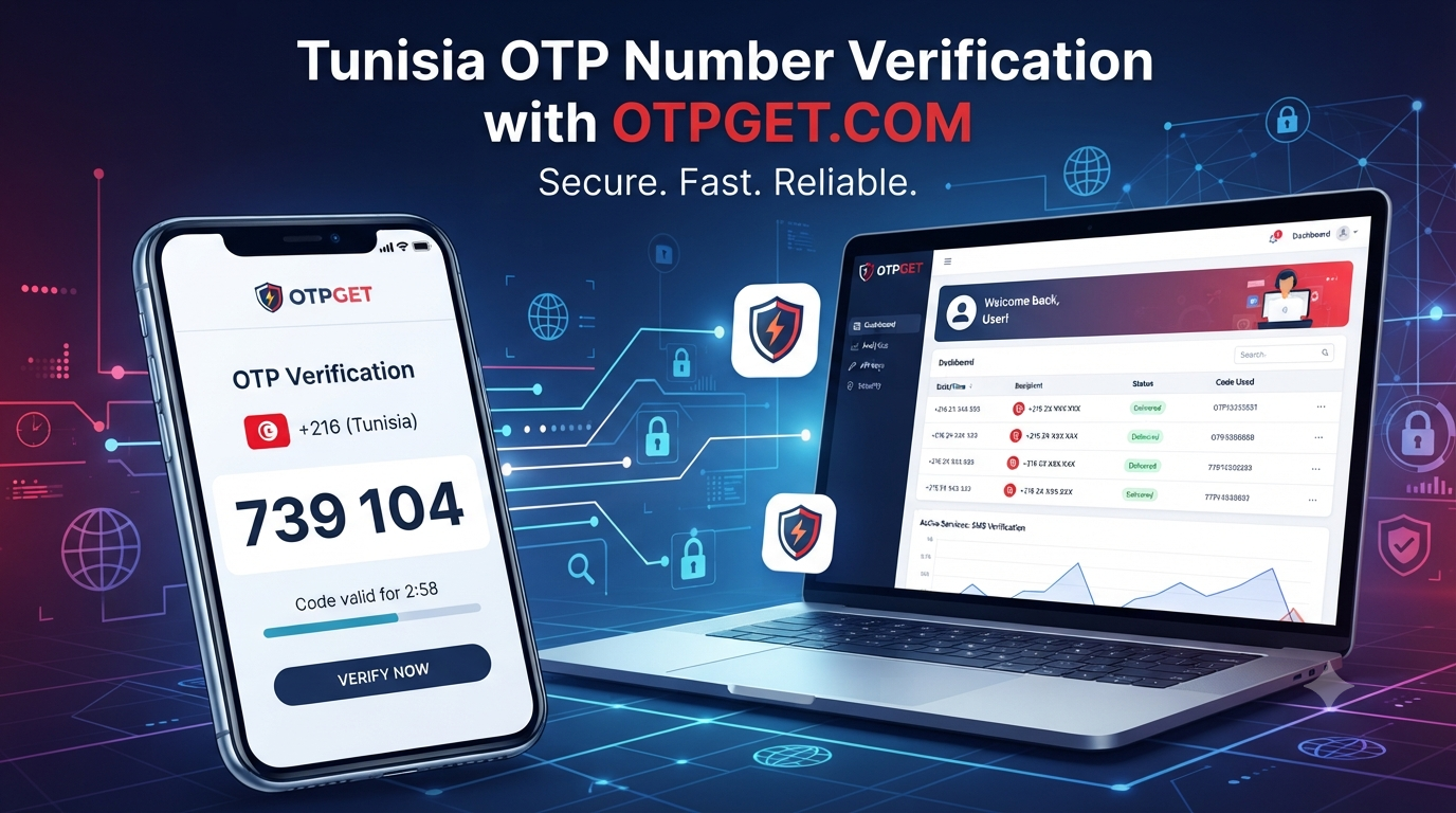 Tunisia OTP Number for Secure Verification with OTPGET