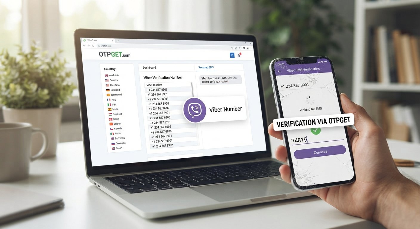Viber OTP Number – Receive SMS Code Online Using OTPGET Service