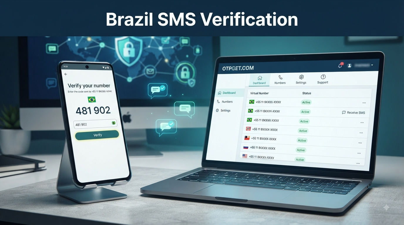Brazil Number SMS Verification: OTPGET Guide for Online OTPs
