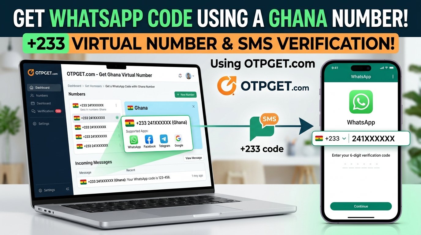 Get WhatsApp Code Using a Ghana Number Online Guide | OTPGET