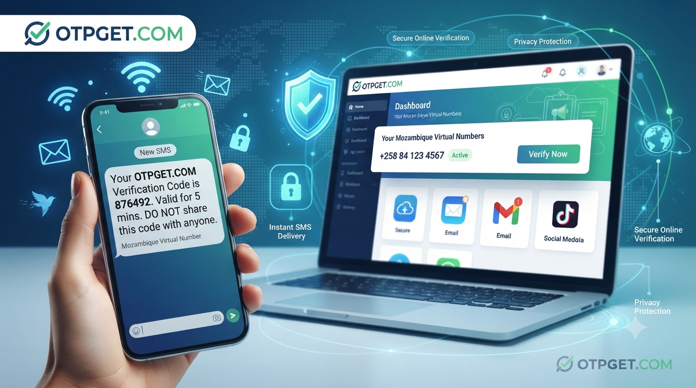Buy Mozambique Virtual Number for OTP Verification with OTPGET