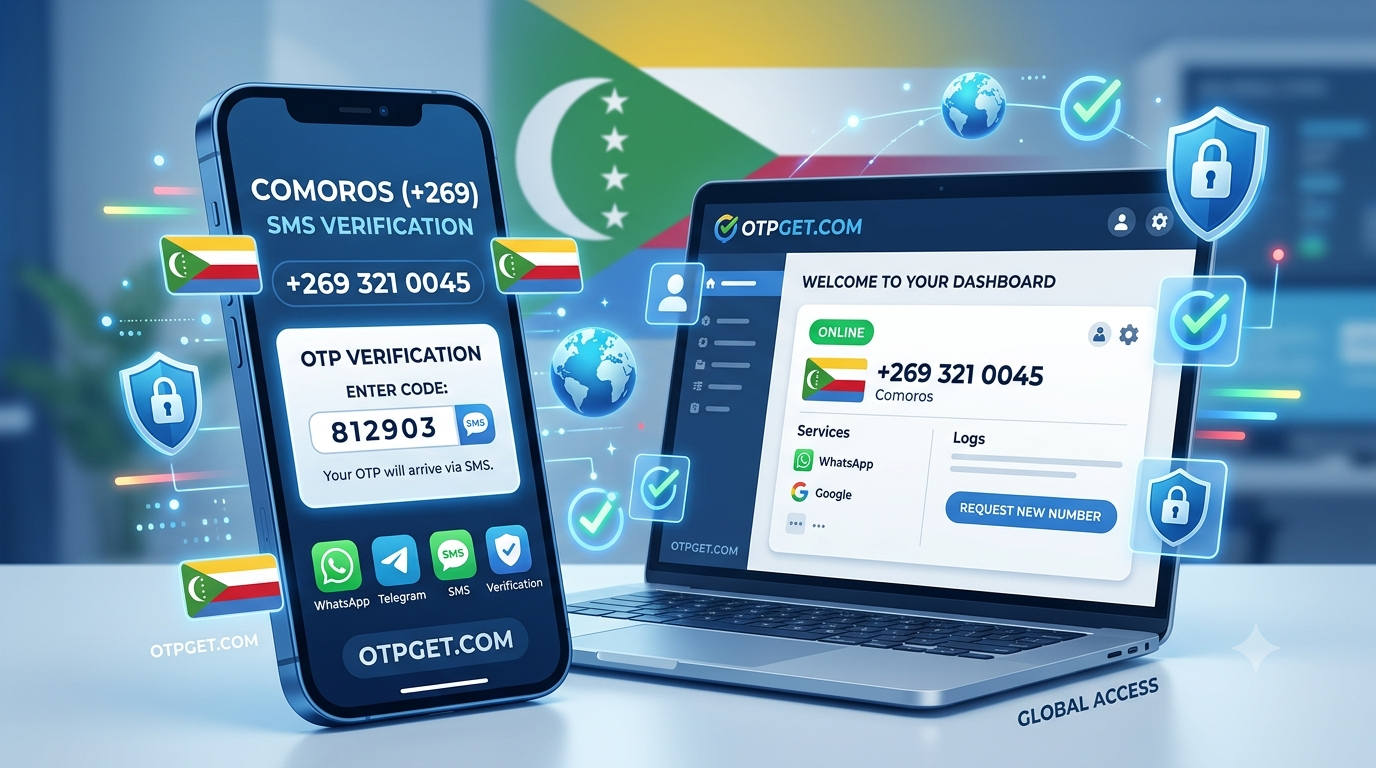 Buy Comoros Virtual Number for OTP Verification Online | OTPGet