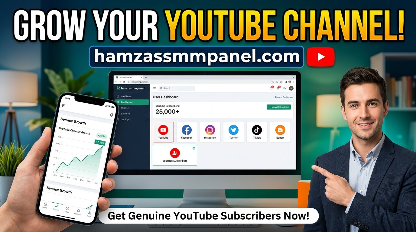 YouTube Subscribers: Grow Your Channel with HAMZA SMM PANEL Now