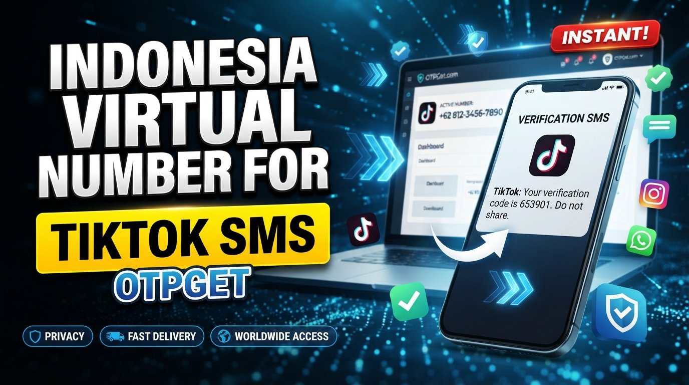 Indonesia Virtual Number for TikTok SMS: A Guide by OTPGet Tips