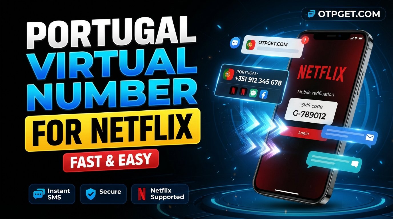 Portugal virtual number for Netflix account — OTPGet Guide