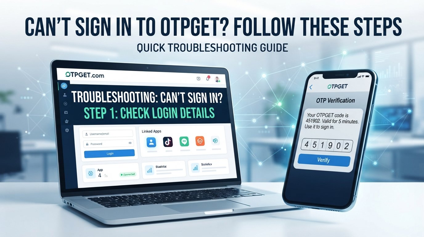 What to Do If You Can't Sign In to OTPGET: Easy Fixes