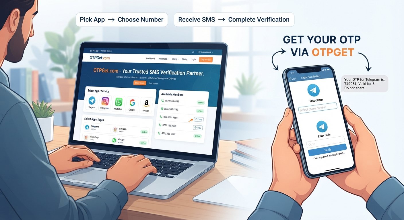 Buy a Number on OTPGet – Pick an App and Get Your OTP Code