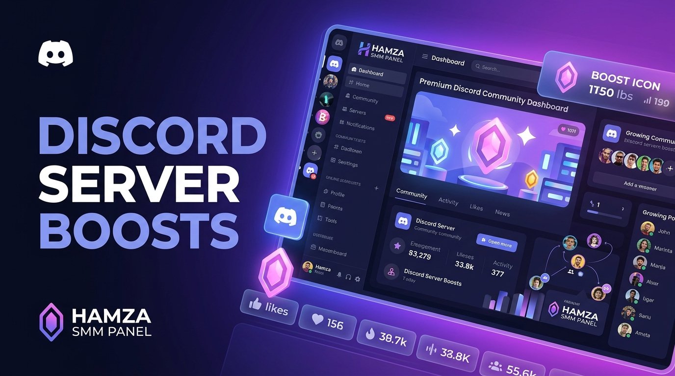 Discord Server Boosts: Best Discord Boost Service | HAMZA SMM PANEL