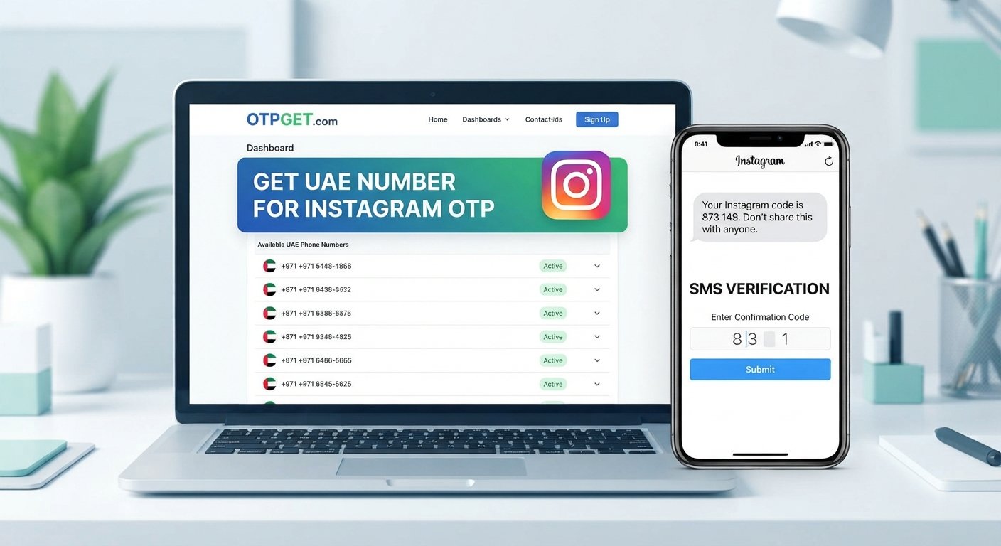 How to Get UAE Number for Instagram OTP — OTPGET Guide