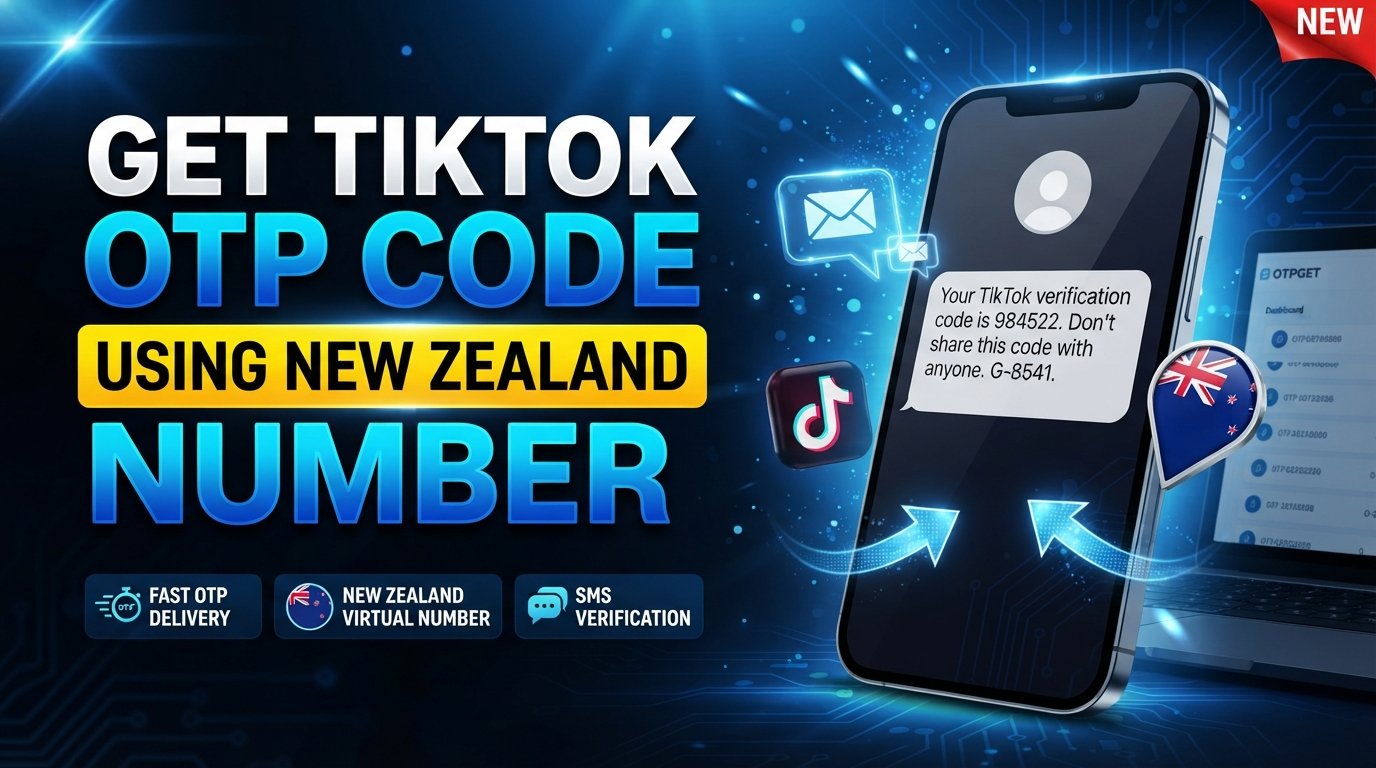 Get TikTok OTP Code Using a New Zealand Number | OTPGET Guide