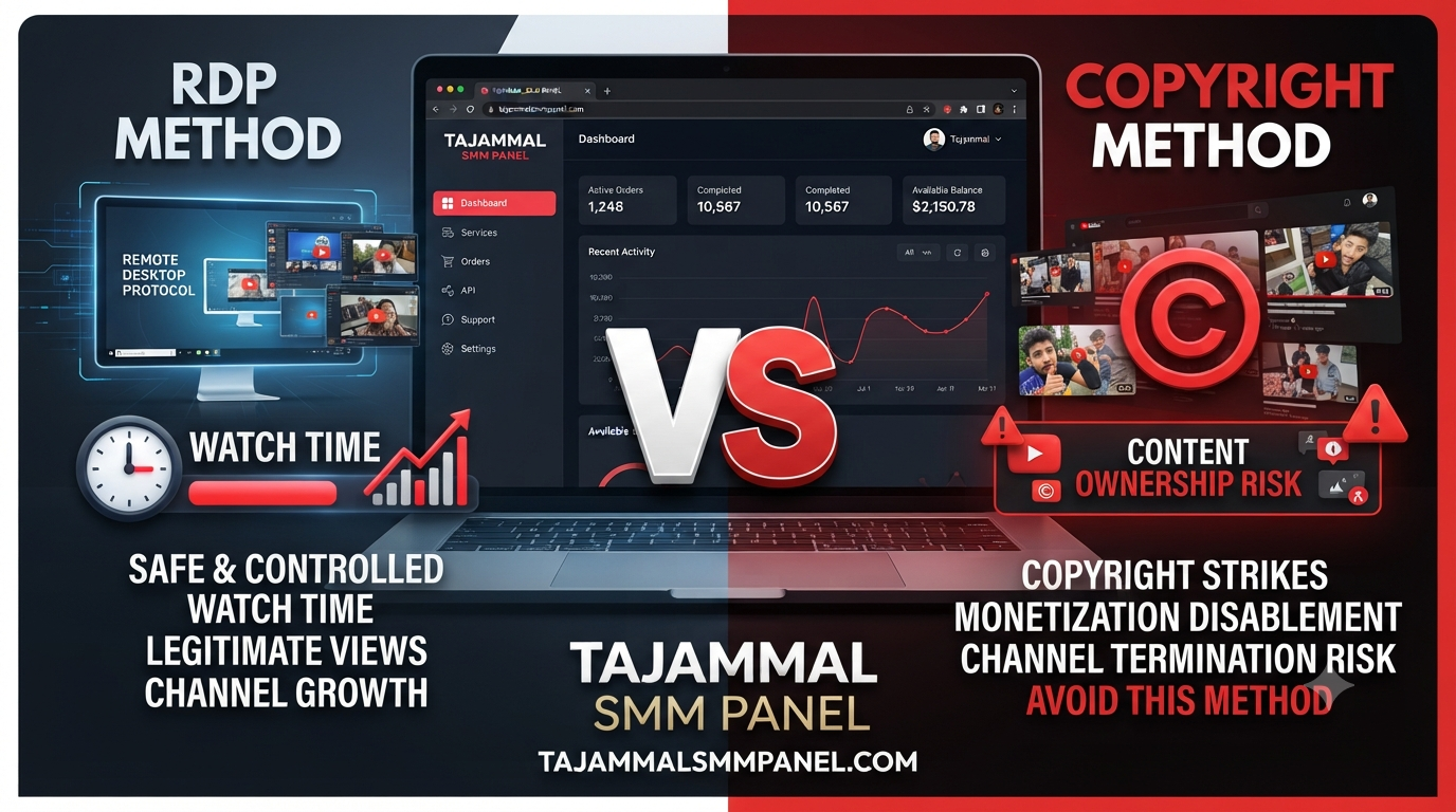 YouTube Watch Time: RDP Method vs Copyright Method Explained