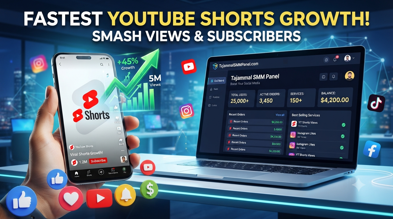 Best YouTube Shorts Promotion with TAJAMMAL SMM PANEL