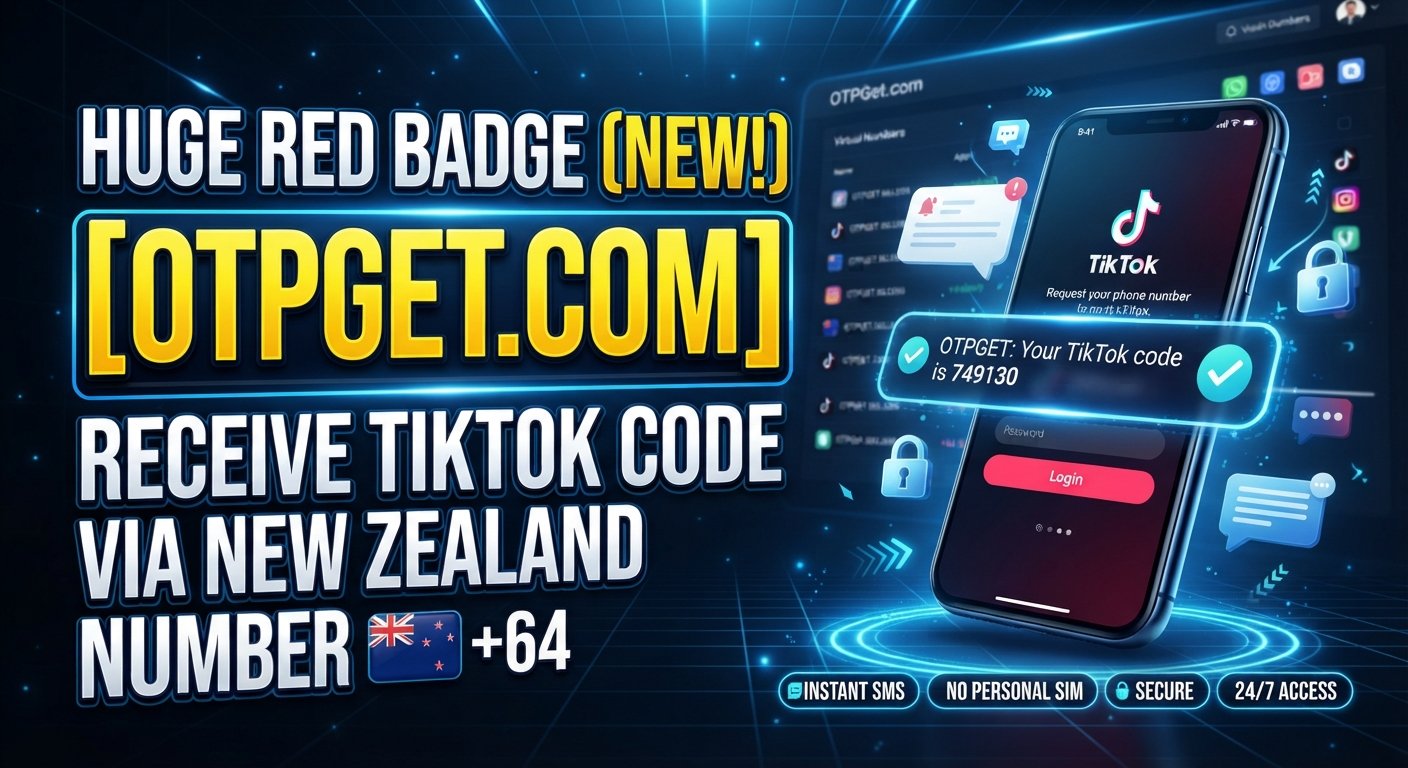 New Zealand Number to Receive TikTok Code: OTPGet Guide