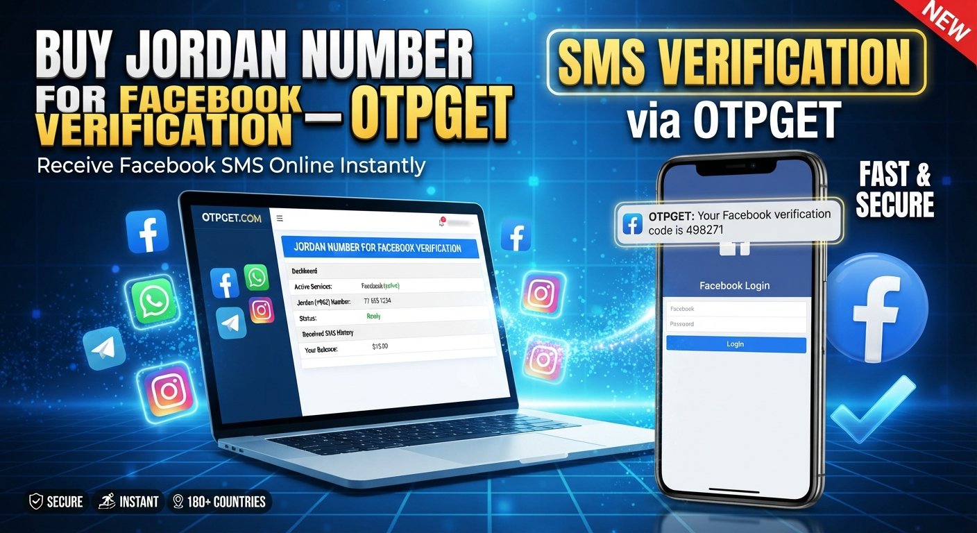 Buy Jordan Number for Facebook Verification with OTPGET