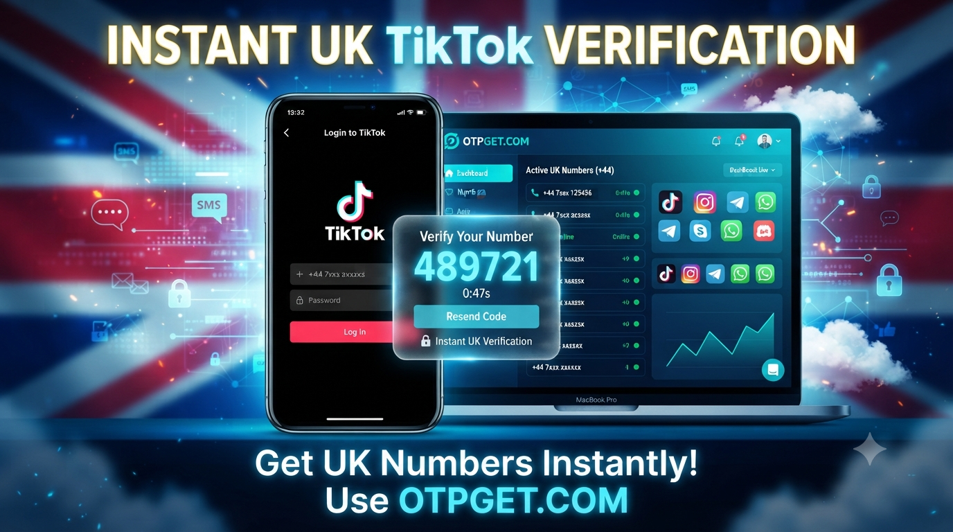 How to Get TikTok & Douyin UK Number Using OTPGET Easily Guide