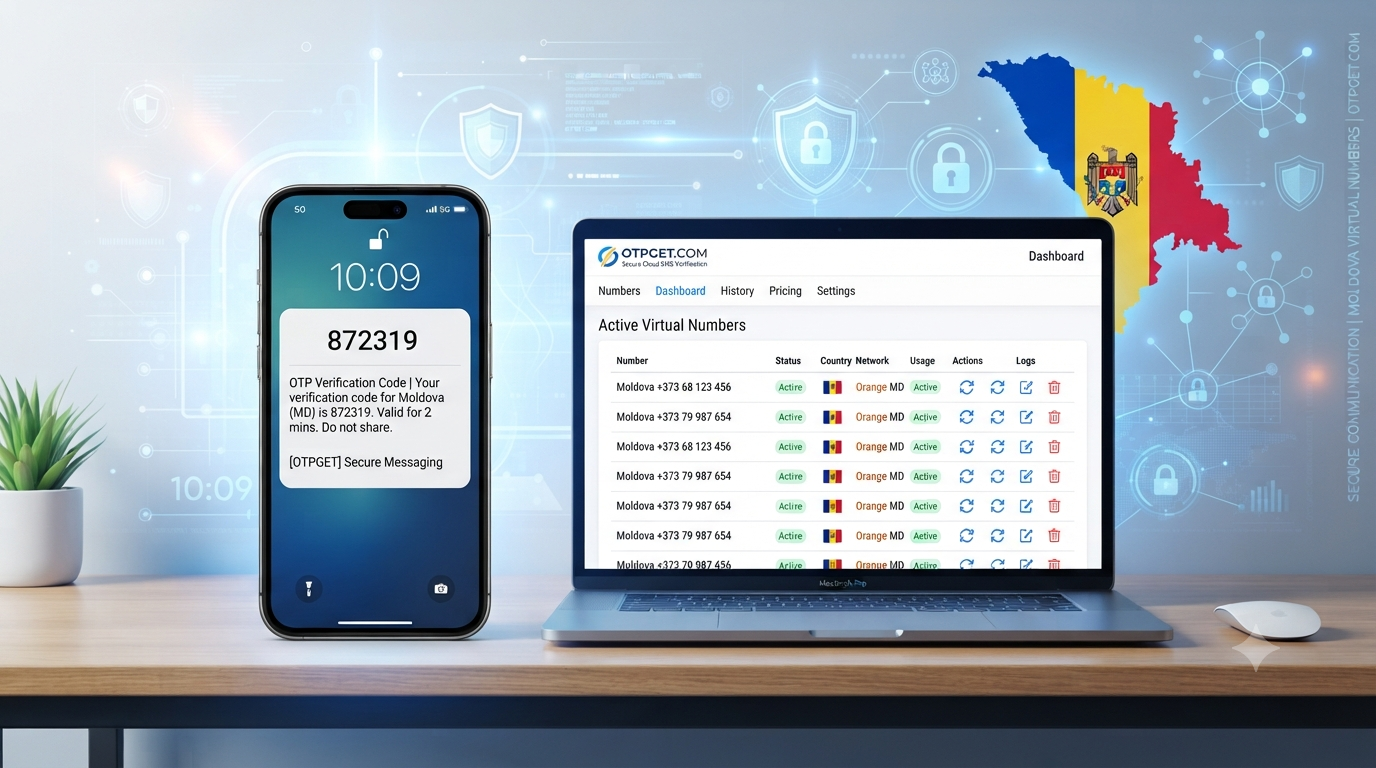 Buy Moldova Virtual Number with OTPGET for SMS Verification