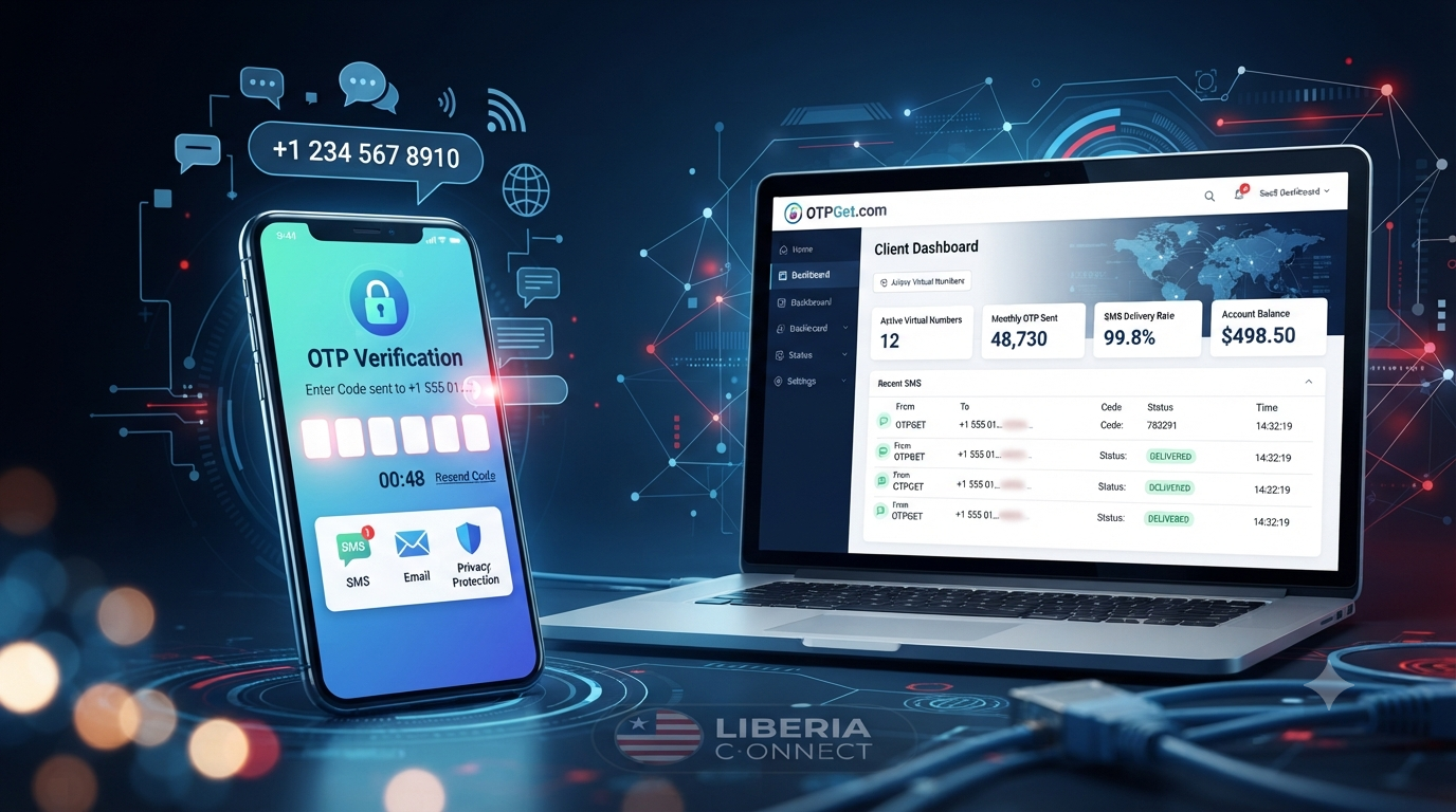 Liberia Virtual Number for OTP Verification — OTPGet Solution