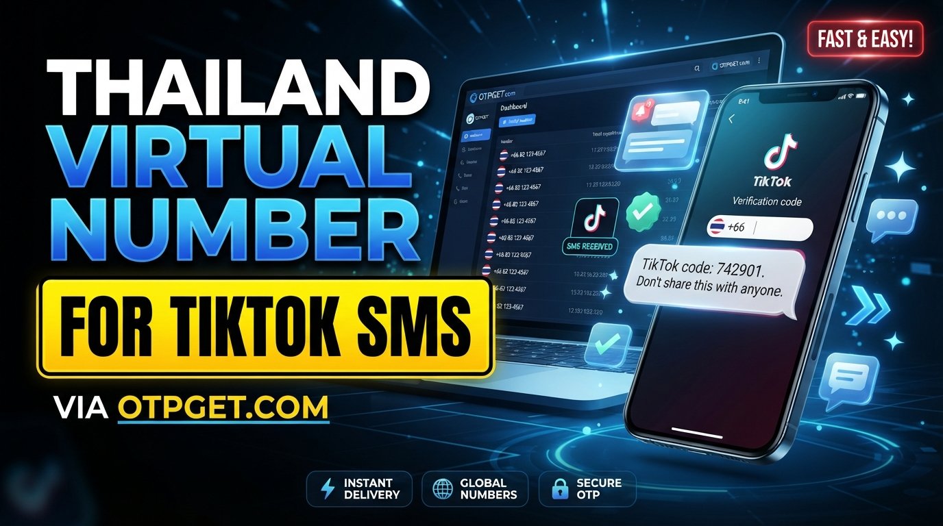 Thailand Virtual Number for TikTok SMS | OTPGET Guide