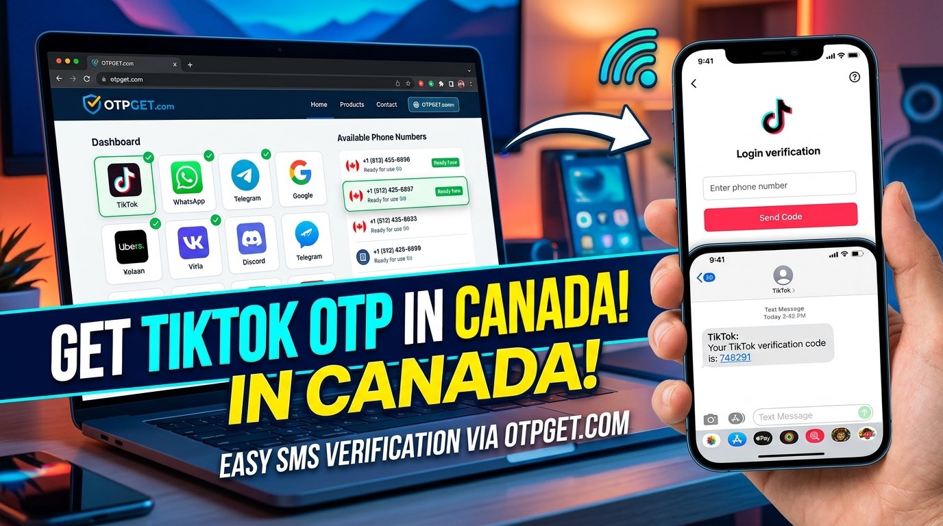TikTok OTP Number for Canada: Receive Codes Online on OTPGET