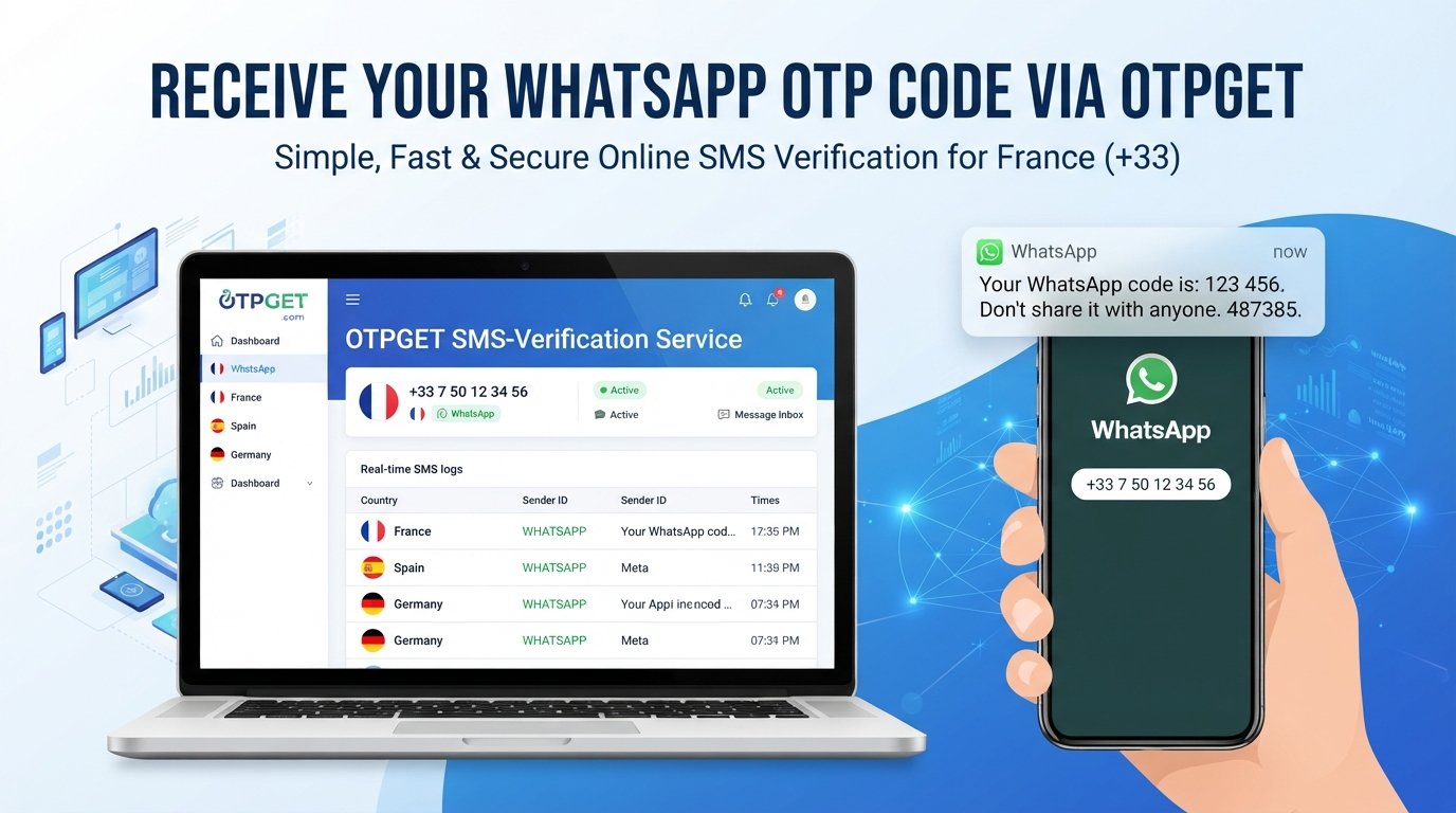 WhatsApp OTP Number for France – OTPGET Guide