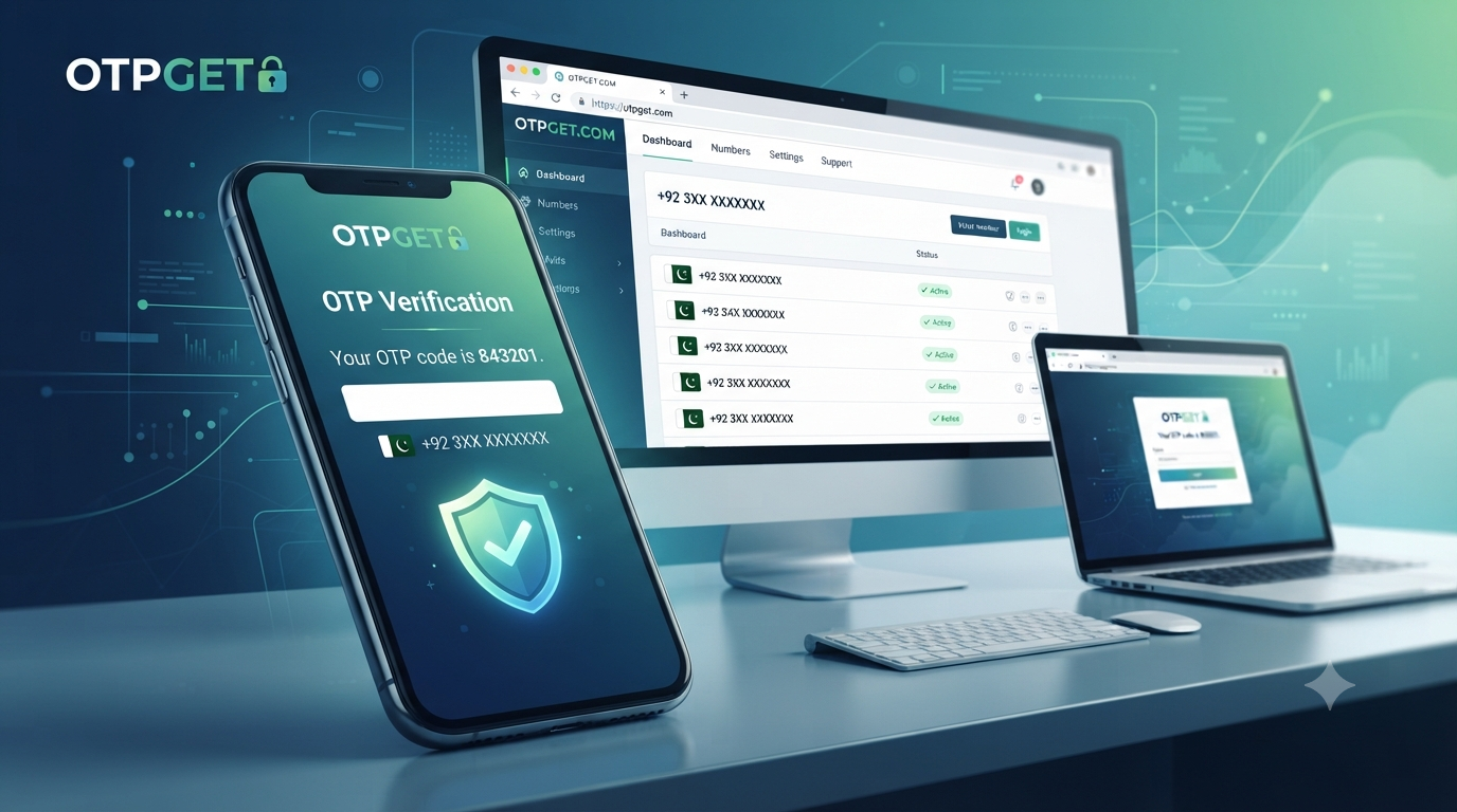 Pakistan Number for SMS Verification | OTPGET Guide Now