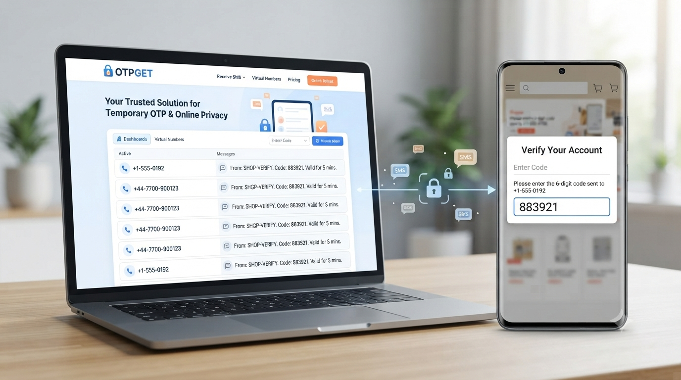 How to Get a Temporary OTP Number for Shopee Online Using OTPGET