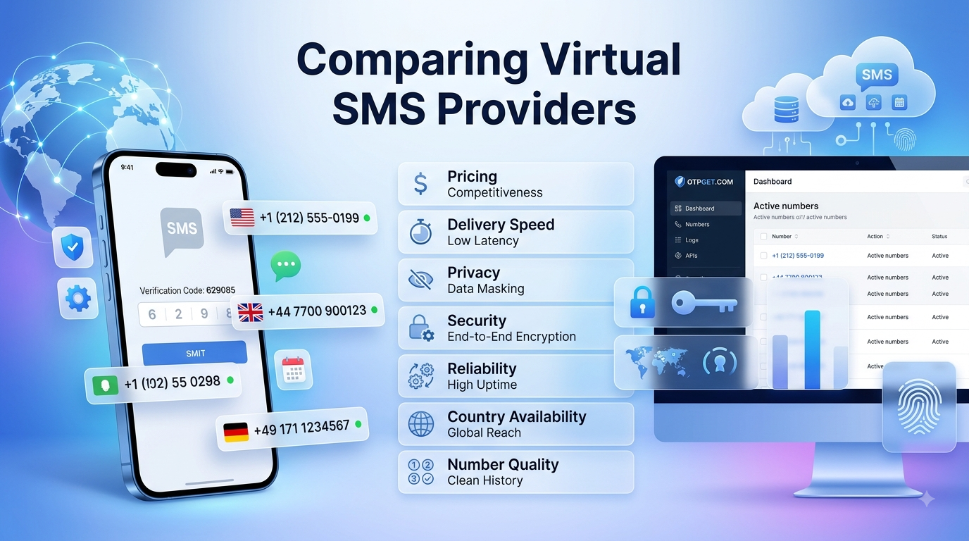 How to Compare Virtual SMS Providers for Better OTP Delivery